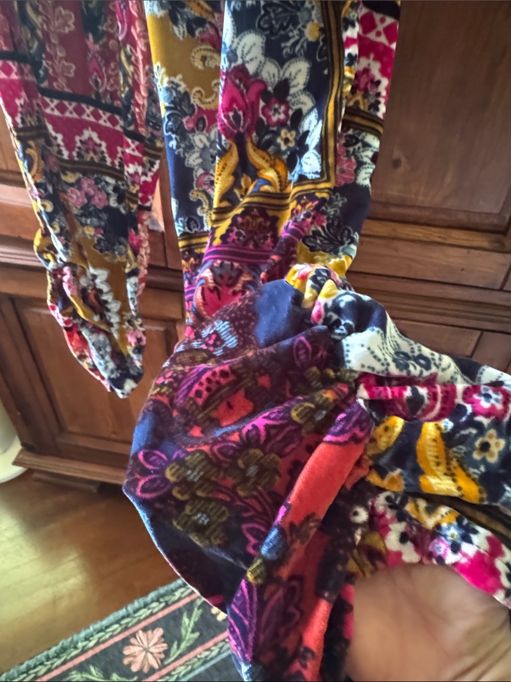 NWT BY ANTHROPOLOGIE MULTI COLOR BOHO PRINT HAREM PANTS SIZE S - Picture 9 of 15